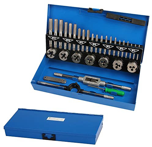 YRHome Gewindeschneider-Set Gewindeschneider Gewindeschneiden Gewinde SchneiderSatz Bohrer Werkzeug Set,32tlg