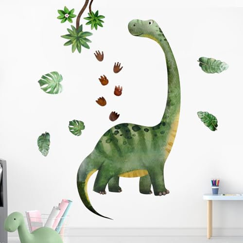 3 Teiliges Dinosaurier Wandtattoo, Große Dinosaurier Wandsticker Dinosaurier Zimmer Dekor für Jungen Dinosaurier Wanddekor für Jungenzimmer Kindergarten