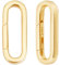 Beebeecraft 1 Box 2Pcs Gold Spring Gate Rings Real 18K Gold Plated 925 Sterling Silver Round Oval Trigger Connector Snap Clip Hook Ring Clasp for Jewelry Making Necklace Bracelet DIY Crafts Findings
