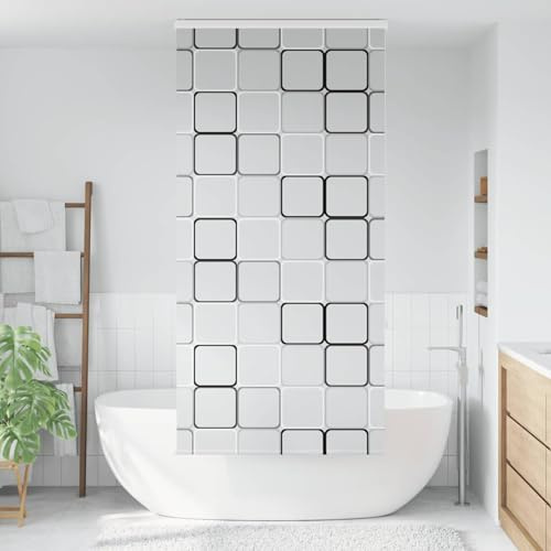 Homgoday Duschrollo mit Kassette - PEVA, 240x90cm, Kinder Sicherheit, Badezimmer Dekoration Model4015044