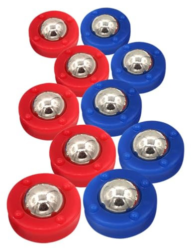 JOINPAYA 10 Stücke Tischplatte Shuffleboard Zubehör Set: Mini Pucks Spiel Tisch Curling Jungen Und Mädchen Curling Pucks Spaß für Kinder