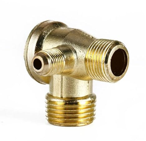 FNYUVNFAF 3-Way Check Valve Pipe Fittings G1/8 9mm Air Compressor Exhaust Tube Replacement 200mm Air Compressor Accessories