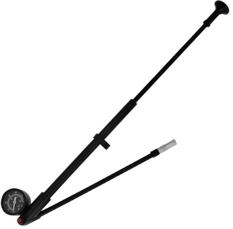 Sutowe Bicycle Shock Pump with Gauge 300 Psi Portable High Pressure Tyre Pump Aluminum Alloy Front Fork Pumps for Bike Mountain Motorcycle Electric Vehicle