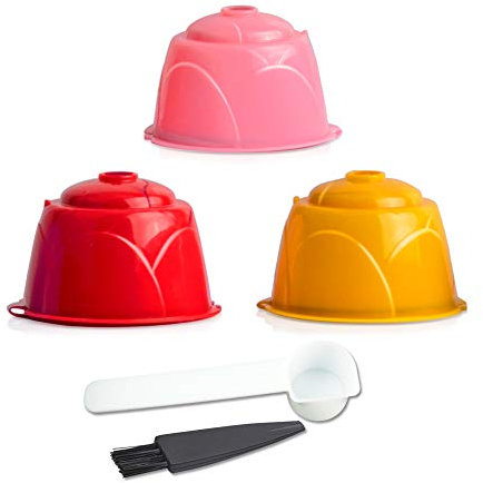 Cápsulas de café rellenables de polipropileno, reutilizables, juego de filtros compatibles con máquinas de café DOLCE GUSTO Series