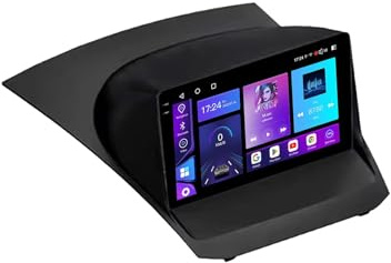 9'' Double Din sat nav car screen Android 15 car radio for Ford Fiesta Mk7 2009-2017 with GPS BT FM radio rear view camera Mirror Link Multimedia-Player(4+64G)