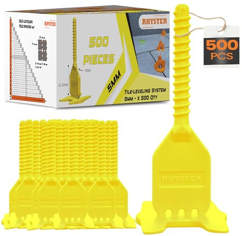 RHYSTER® 500 Self-Leveling Tile Spacers 5 mm | Refill 500pcs
