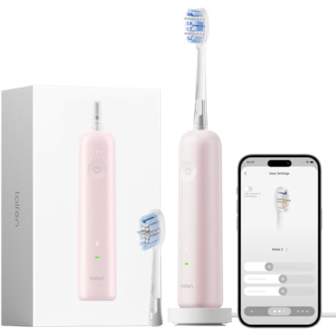 Laifen Wave Pro Brosse à Dents Électrique Sonique, Auton. 70 Jrs, ABS Bleu | Système de Nettoyage Double Mode, Capteur de Pression Intelligent, Technologie WaveMotion 60°, IPX8, Réglages via App.
