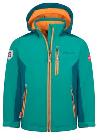 Trollkids Kids Balestrand Jacket | mit Fleece-Innenseite, Kapuze & Taschen wasserabweisend, winddicht & perfekt für die Übergangszeit.