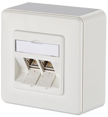 METZ CONNECT E-DAT modul 2 Port AP Cat.6A, reinweiß