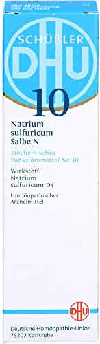 DHU Schüßler-Salz Nr. 10 Natrium sulfuricum N D4– Das Mineralsalz der inneren Reinigung – das Original, 50 g Salbe