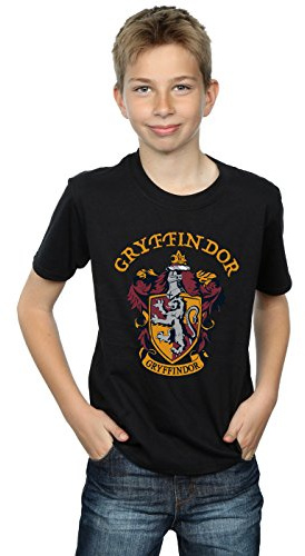 Harry Potter Boys Gryffindor Crest T-Shirt Black 12-13 Years