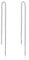 CHENGMEN 925 Sterling Silver 10cm 20cm Bar Tassel String Threader Pull Through Chain Earrings for Women Girl Best Birthday Gifts (6.00)