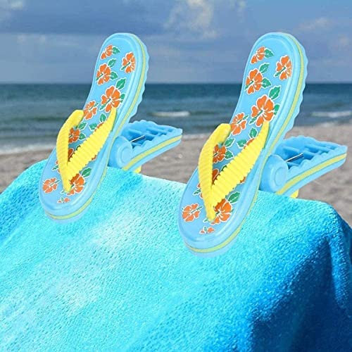 LYTIVAGEN 2 Stück Strandtuch Clips Badetuch Klammer Liege Flip Kunststoff Wäscheklammern Boca Clips Handtuchklemmen Strandtuchklammern Große Handtuch Klammern für Strandtuch, Badetuch, Kleidung