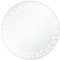 vidaXL Badezimmerspiegel mit LED Badspiegel Lichtspiegel Wandspiegel Spiegel Badezimmer Rund 70cm Silbern Glas Alu-Rahmen IP 44 6 W