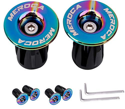 Lenkerendkappen für Rennrad, Mountainbike, Lenkerstopfen, bunt, Aluminium, für die meisten Fahrräder, MTB, BMX, Fixie, 4 Stück
