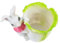 Cabilock 1 Pc Casserole Lapin Pot De Fleur De Statue d'animal Stylo Porte-gobelet Lapin en Pot Pots De Cactus Pot De Lapin Jardinière Jardinière Planteur Résine Fleurs Petit Bureau