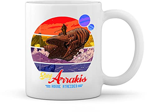 Surf Arrakis Sand Worm of Dune Weiße Tasse Mug