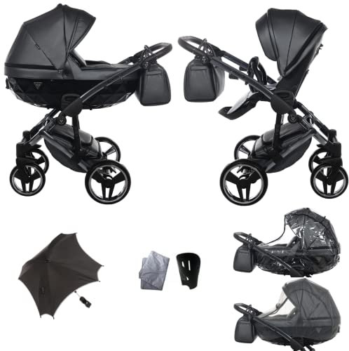 Neu! Original Junama Diamond Fluo Line v2 Modulsysteme Kombikinderwagen 2in1 Exclusive Prams (05 Silbergrau)