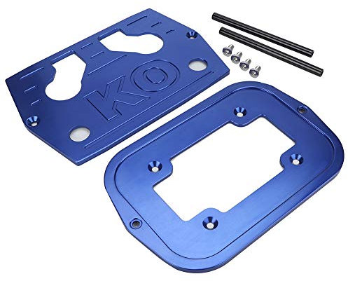 Batteria per auto, vano batteria in acciaio inossidabile per batteria Optima 34/78(Blu)