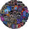50 Stück Neon Anime Mixed Vinyl Aufkleber für Wasserflaschen,Tumbler,Gepäck,Skateboard,Stoßstange,Sammelalbum,Becher,Aufkleber Geschenk für Kinder,Teenager,Erwachsene