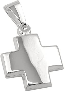 Anhänger symmetrisches Kreuz 11x11mm aus 925 Silber glänzend
