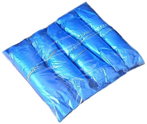 QANYEGN 100PCS/Pack Blue Disposable Arm Sleeves, Waterproof Arm Sleeves Covers, Plastic Oversleeves Protector for Arms