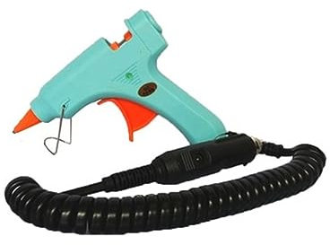 Hot Glue Gun 100W Car Universal Hot Melt Glue Gun for Dent Repair with Cigarette Lighter/Battery Clips Plug Safe 12V 24V 11mm Glue Sticks (Color : 20W-CL-1.5M, Size : 1)