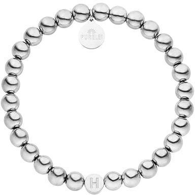Purelei Buchstaben Armband Anxiety– Accessoire mit Bedeutung – Wasserfester Schmuck – mit Buchstaben aus langlebigem Edelstahl - Verstellbar – Modeschmuck für deinen individuellen Look