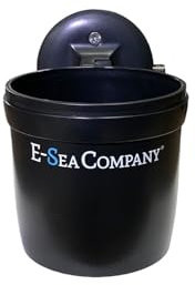 E-Sea Company: E-Sea Cup Adjustable-(Black). Heavy-Duty Suction Mounted Cup Holder. Perfect for Boats, Kayaks, ATV's. Golf Carts, RV's, Cars, While Camping and More!
