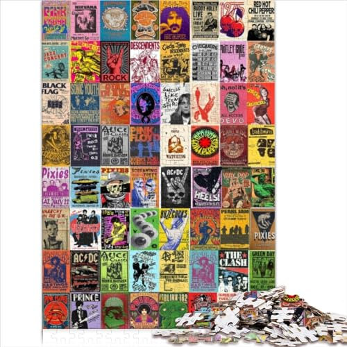 Spielgeschenk Puzzle für Erwachsene, 1000 Teile, Vintage-Collage für Erwachsene und Kinder ab 12 Jahren, Spielzeug, Intellektuelles Spiel, 1000 Teile (26 x 38 cm)