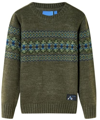 vidaXL Kinderpullover Gestrickt Cognac 116