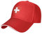 GeRRiT Wappen der Schweiz Entenzunge Klassische Baseballkappe – Herren Damen Sandwich Hut Schwarz, rot, One size