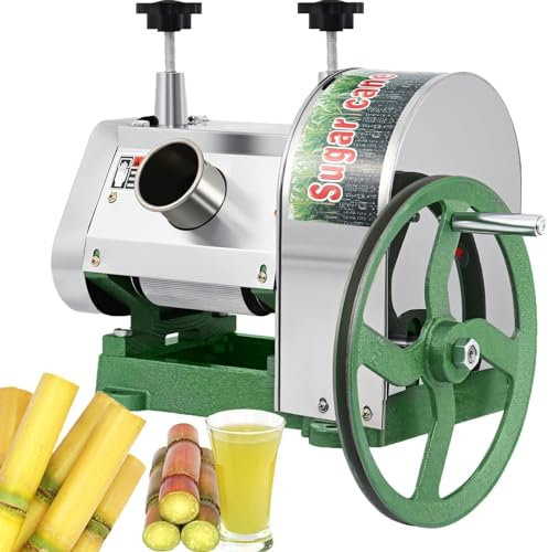 DPQYJPP Sugarcane Juice Machine,Commercial Manual Sugar Cane Extractor Machine, Stainless Steel Sugarcane Presser,Manual Sugar Cane Juicer Extractor,for Restaurant Or Home Use