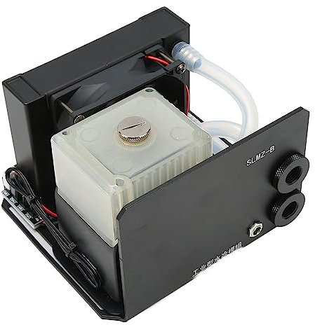 CPU Water Cooler Pump, D Port 4pin Water Cooling Integrated Mute Water Pump for PC, G1 4 Computer Cooling Radiators Single Fan