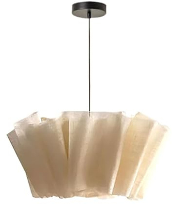 MODEBHD Modern Fabric Pendant Lights Drum Hanging Lamp Creative Chandelier Ceiling Lighting Fixture, Hanging Flush Mount Ceiling Swag Lamps For Living Room Bedroom Dining Room
