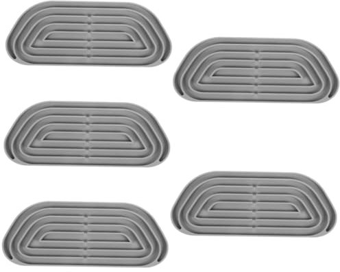 Amosfun 5pcs Water Fountain Pad Refrigerator Water Trays Water Dispenser Pan Tray Water Dispenser Trays Quick Dry Drip Catcher Fridge Refrigerator Water Dispenser Drip Tray