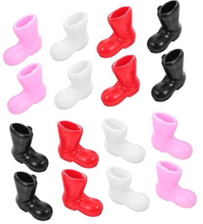 LABRIMP 50stücke Mini Weihnachtsmann-Stiefel Dekorative Mini-schuhaccessoires Für Puppen Weihnachts-deko Und Festliche Anlässe