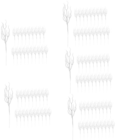 Alipis 5 Set Di Rami Secchi Per Albero Di Natale Rami Artificiali Glitterati Riempitivo Per Vasi Festivi Bastoncini Di Di Albero Glitterati 20 Pezzi * 5