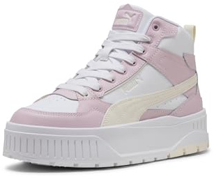 Puma Karmen II Idol Mid Damen-Schuhe, Weiß-mattiertes Elfenbein-Rosen-Mauve, 11