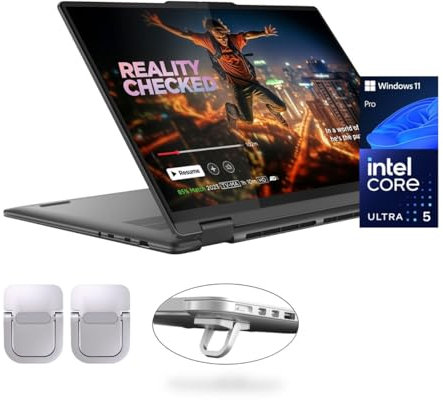 Lenovo Yoga 7i 2-in-1 Laptop, 16 Zoll 2K Touchscreen, Core Ultra 5 125U (Beats i7-1355U), 16GB LPDDR5X, 512GB SSD, 300 Nits, Backlit, TB4, HDMI 2.1, FP, WiFi 6E, Webcam, PDG Portable Stand, Win 11 Pro