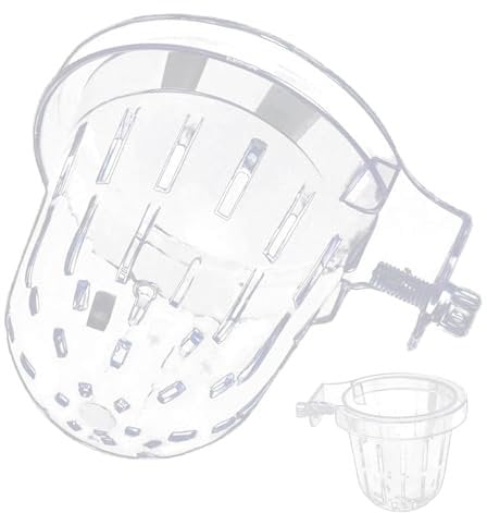 PhnkjGh Fish Tank Plant Holder Clear - Aquatic Planter Cups - Aquarium Plant Holder Fish Tank Aquatic Plant Holder with Hole for Aquarium Plants Decorations