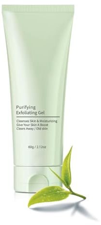 ARCHIDATE Greteam Purifying Exfoliating Gel - Green Tea Purifying Exfoliating Gel - Tiefenreinigendes Peeling-Gel - Gesichtspeeling-Reiniger - Feuchtigkeits Ölkontrolle Face Body Exfoliating Scrub