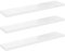eSituro Wandregal 3er Set, Regal Wand weiß Hochglanz, Hängeregal, Schweberegal, Regalbrett Bücherregal zum Aufhängen, Wandboard für Wohnzimmer Küche Arbeitszimmer Badezimmer, 120x22.9x3.8CM