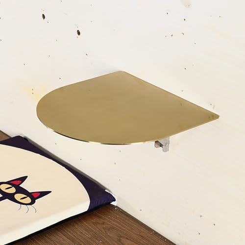 BAYTEWJX Edelstahl Klapptisch Wandtisch Café Kleiner Tisch Kleiner Wandtisch Aus Edelstahl Klappbarer Wandmontierter Flip-Tisch Restaurants Kaffee Küchen Usw.