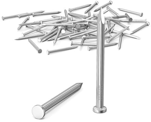 ORTAVA 30 Stück Stahlnägel, Nägel für betonwände, Nails Verzinkt, Nagel Holzarbeiten Ziegelstein, Universelle Einsatzmöglichkeit im Innen- und Außenbereich (80mm)