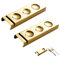 HSTWODE 2 Stück Edelstahl 304 MesserbäNkchen,StäBchenhalter,EssstäBchen Rests FüR Esstisch,FüR Verschiedene Essensszenen,Es Kann Als Dekoration Auf Dem Esstisch Verwendet Werden (Gold-Stil 3)