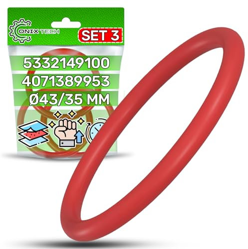 3 Piezas Dichtungsringe für Kaffeemaschine Ø 43/35 mm mit Originalcode 5332149100 für DeLonghi EAM ECAM ESAM 4071389953 für Electrolux - Garantie 5 Jahre - ONIX TECH