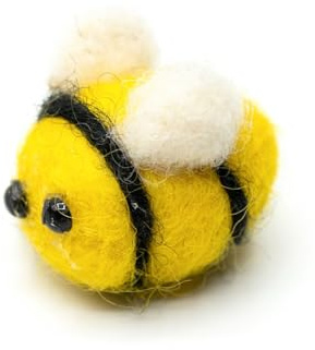 Miniblings Biene Filz Brosche Pin gefiltzt Handarbeit Wespe Hummel | Für Revers, Jacke oder Tasche, aus Berlin, auch als Mitbringsel geeignet