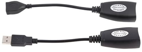 MtlaVishy USB 2.0 a RJ45 El cable adaptador de red de extensiones Ethernet Ethernet permite que los dispositivos se coloquen libremente sin mover la computadora adecuada para las