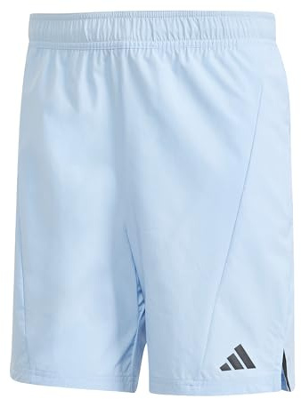 adidas Men's Designed for Training Workout Shorts Glow Blue L 18 cm